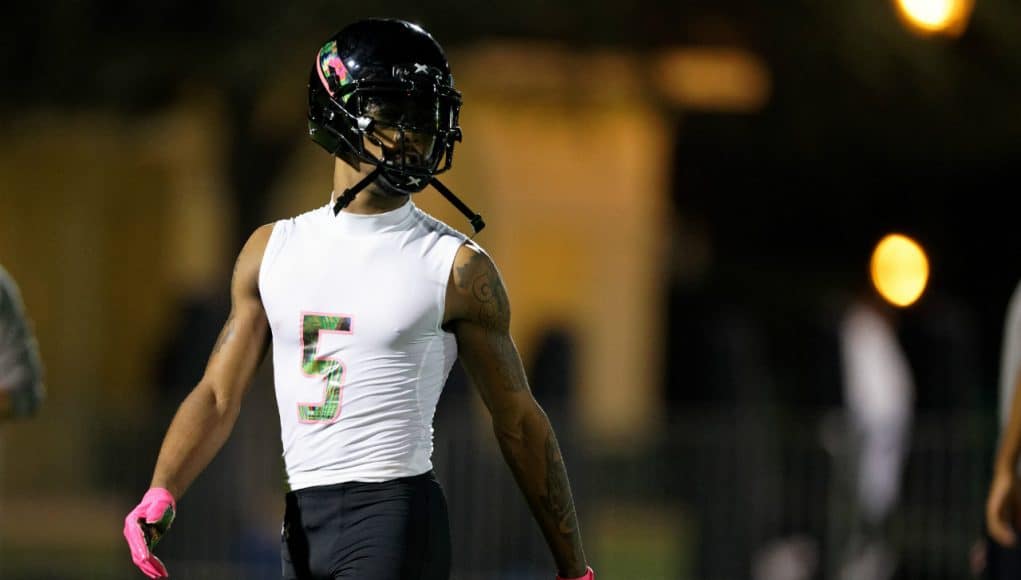 Florida Gators receiver target Ariej Henderson at Under Armour practice-1280x853