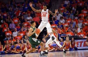 Keith Stone defends against Michigan State at home - Florida Gators basketball- 1280x853
