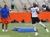 University of Florida quarterback Jalon Jones works out in front of quarterback coach Brian Johnson during Friday Night Lights- Florida Gators football- 1280x853
