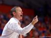 Florida Gators head coach Mike White during the second half as the Gators fall to the Michigan State Spartans - Florida Gators Basketball - 1280x853