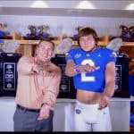 Florida Gators defensive end commit Josh Griffis with Dan Mullen-1280x868