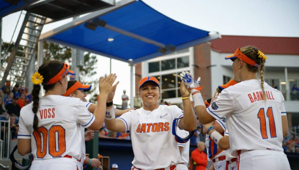 Florida Gators left fielder Amanda Lorenz in 2019- 1280x853