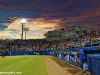 The sun sets over McKethan Stadium as the Florida Gators host the Long Beach State Dirtbags to start the 2019 season- Florida Gators baseball- 1280x853