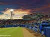 The sun sets over the stands at McKethan Stadium as the Florida Gators open the 2019 season against Long Beach State- Florida Gators baseball- 1280x853