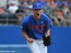 University of Florida pitcher Jack Leftwich reacts to an inning-ending strikeout against Miami- Florida Gators baseball- 1280x852