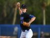 University of Florida pitcher Tommy Mace throws a scoreless second inning against Long Beach State- Florida Gators baseball- 1280x853