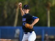 University of Florida pitcher Tommy Mace throws a scoreless second inning against Long Beach State- Florida Gators baseball- 1280x853