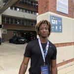 2020 athlete Caziah Holmes visiting the Florida Gators junior day- 1280x960