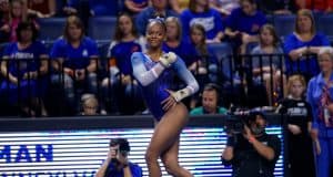 Florida Gators gymnastics advances to NCAA regional final Florida Gators gymnast Trinity Thomas competes in 2019- 1280x853