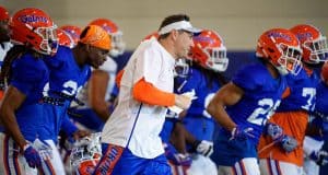 Florida Gators head coach Dan Mullen during spring practice 2019- 1280x854