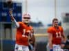 Florida Gators quarterback Feleipe Franks throws during spring practice 2019-1280x853