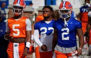 Florida Gators running back Lamical Perine and quarterback Emory Jones- 1280x853