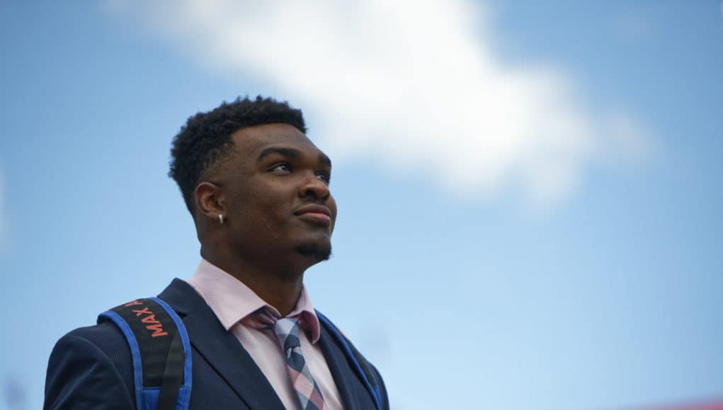 University of Florida linebacker Kylan Johnson walks to the locker room before the Florida Gators game with LSU in 2018- Florida Gators football- 1280x853