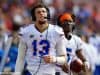 University of Florida quarterback Feleipe Franks on the sideline during the Florida Gators win over Florida State in 2018- Florida Gators football- 1280x853