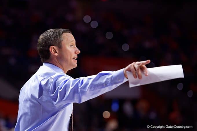 Mike White coaches Florida Gators basketball against Charleston Southern - Florida Gators Basketball - 1280x853