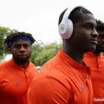 Florida Gators defensive back Trey Dean III before the Orange and Blue game- 1280x853