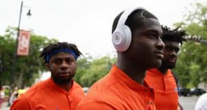 Florida Gators defensive back Trey Dean III before the Orange and Blue game- 1280x853