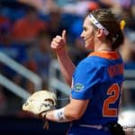 Florida Gators softball pitcher Elizabeth Hightower pitches in 2019- 1280x853