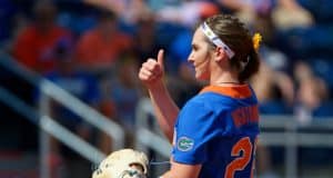 Florida Gators softball pitcher Elizabeth Hightower pitches in 2019- 1280x853