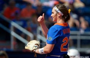 Florida Gators softball pitcher Elizabeth Hightower pitches in 2019- 1280x853
