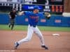 University of Florida third baseman Cory Acton throws to first in a win over the Miami Hurricanes- Florida Gators baseball- 1280x853