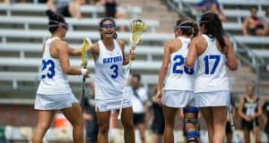 Florida Gators lacrosse midfielder Caroline Benitez scores in 2019- 1280x853