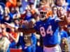University of Florida receiver Kyle Pitts celebrates a touchdown catch against Idaho - Florida Gators football - 1280x853