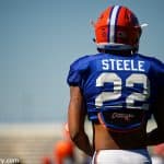 University of Florida defensive back Chris Steele during the Florida Gators sixth spring practice- Florida Gators football- 1280x854