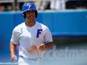 University of Florida designated hitter Nelson Maldonado smiles after hitting a home run- Florida Gators baseball- 1280x853