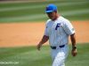 University of Florida manager Kevin O’Sullivan walks back to the dugout after meeting with Christian Scott- Florida Gators baseball -1280x853