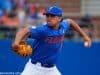 University of Florida pitcher Jordan Butler delivers to the plate in a win over the Miami Hurricanes- Florida Gators baseball- 1280x853