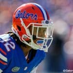 University of Florida defensive back C.J. McWilliams lines up on defense against the Idaho Vandals- Florida Gators football- 1280x853