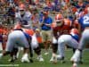 University of Florida head coach Dan Mullen watches as Feleipe Franks calls a play during the 2019 spring game- Florida Gators football- 1280x854
