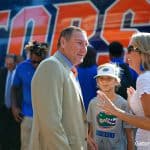 Florida Gators head coach Dan Mullen at Gator Walk before the UT Martin game- 1280x853
