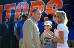 Florida Gators head coach Dan Mullen at Gator Walk before the UT Martin game- 1280x853