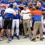 Florida Gators head coach Dan Mullen before the Gators in the Swamp- 1280x1024
