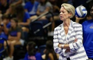 Florida Gators head coach Mary Wise coaches the Gators in 2019- 1280x853
