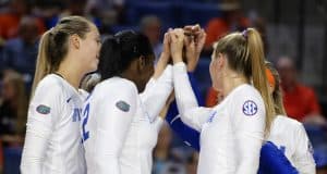 Florida Gators volleyball comes back to beat Long Beach State Florida Gators middle blocker Rachael Kramer in 2019- 1280x853