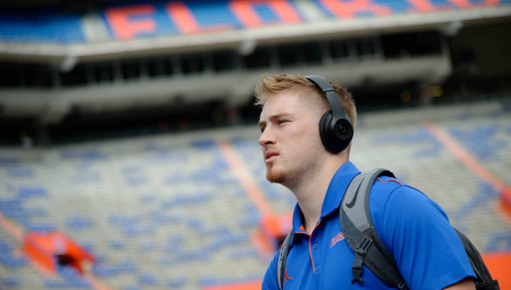 Florida Gators quarterback Kyle Trask before the Tennessee game- 1280x852