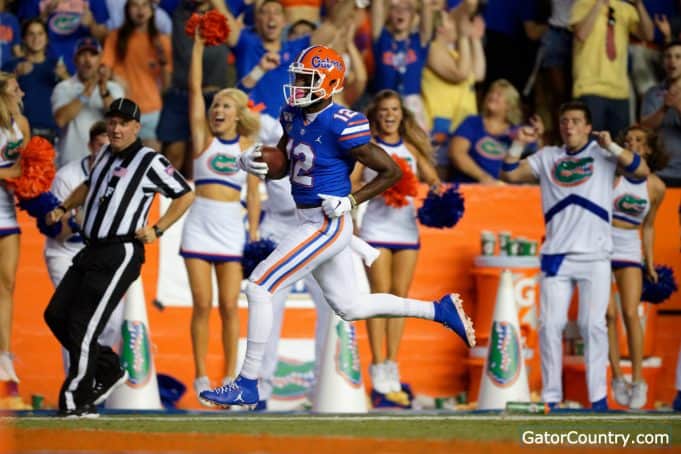 Florida Gators receiver Van Jefferson scores against UT-Martin- 1280x853