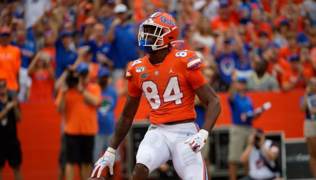 Florida Gators tight end Kyle Pitts scores against Towson- 1280x853