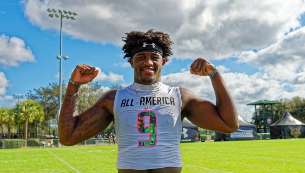 University of Florida commit Keon Zipperer poses for the camera after an Under Armour All-American practice- Florida Gators recruiting- 1280x853