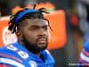 Unievrsity of florida defensive lineman Luke Ancrum watches as the Gators hold on to a 24-20 win over Miami- Florida Gators football- 1280x853