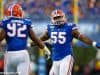 University of Florida defensive linemen Jabari Zuniga and Kyree Campbell celebrate a sack against Miami- Florida Gators football- 1280x853