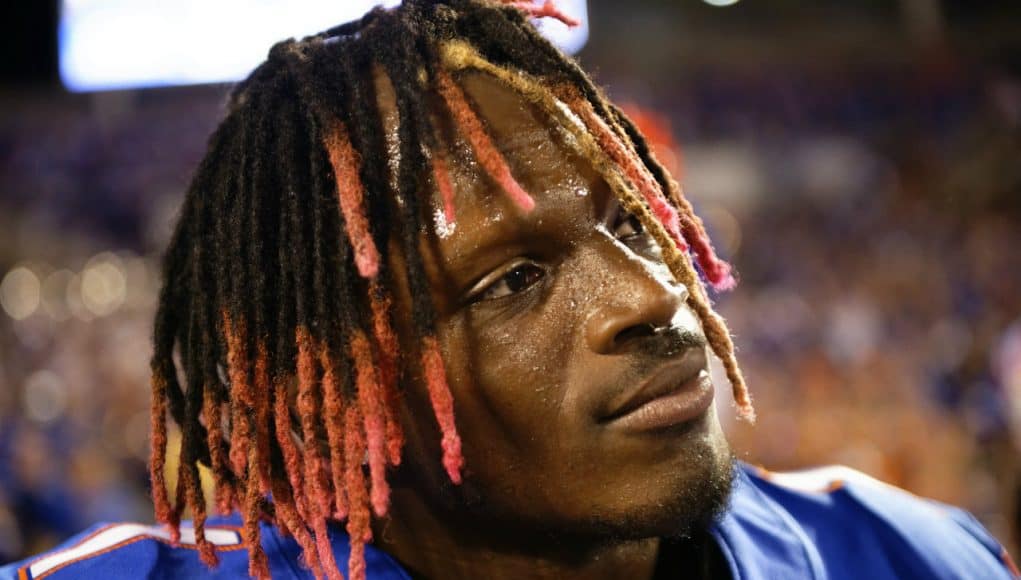 University of Florida receiver Kadarius Toney after the Florida Gators’ 24-20 win over Miami- Florida Gators football- 1280x853