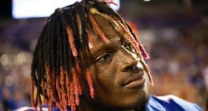 University of Florida receiver Kadarius Toney after the Florida Gators’ 24-20 win over Miami- Florida Gators football- 1280x853