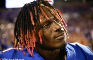 University of Florida receiver Kadarius Toney after the Florida Gators’ 24-20 win over Miami- Florida Gators football- 1280x853