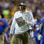 Florida Gators head coach Dan Mullen looks on during the LSU game- 1280x854