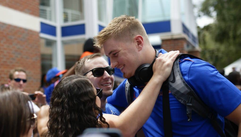 Florida Gators quarterback Kyle Trask before the Auburn game during Gator Walk- 1280x853