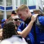Florida Gators quarterback Kyle Trask before the Auburn game during Gator Walk- 1280x853